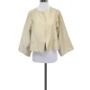 Lorain Croft - Cream Silk Jacket Sz S
