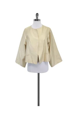 Lorain Croft - Cream Silk Jacket Sz S