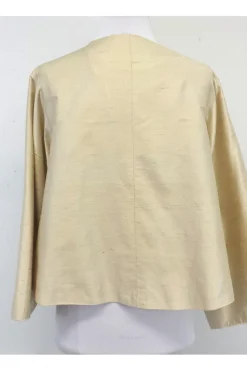 Lorain Croft - Cream Silk Jacket Sz S