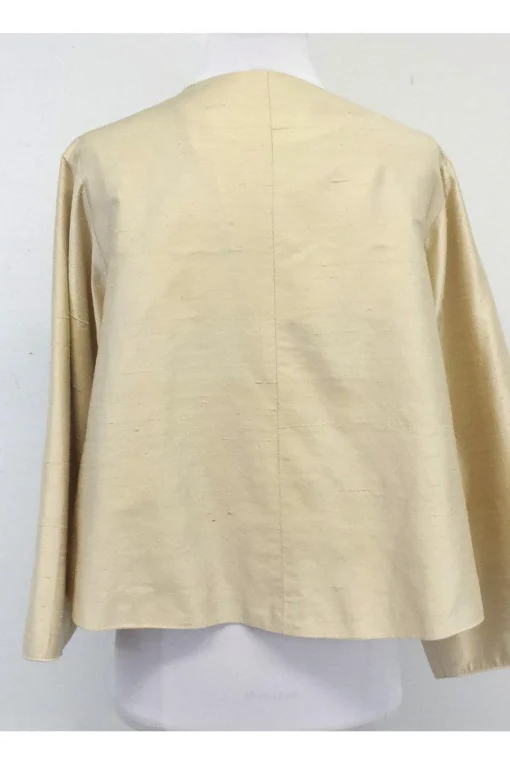 Lorain Croft - Cream Silk Jacket Sz S