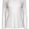 Loro Piana - White Textured Knit Cashmere Sweater Sz 10