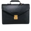 Louis Vuitton - Black Epi Seviette Briefcase Handbag
