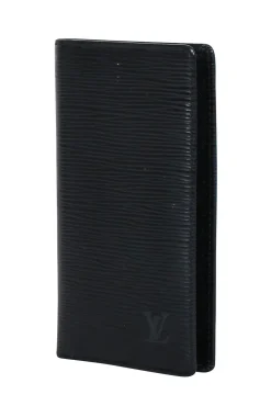 Louis Vuitton - Black Epi Leather "Agenda Poche Noir" Wallet