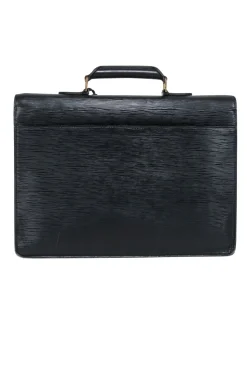 Louis Vuitton - Black Epi Seviette Briefcase Handbag