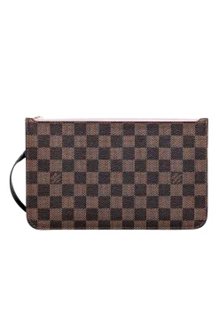 Louis Vuitton - Brown Damier Ebene Pochette Wristlet