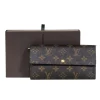 Louis Vuitton - Brown Leather Monogram Snap Wallet