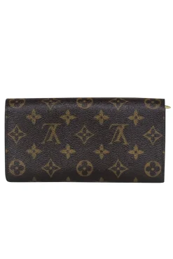 Louis Vuitton - Brown Leather Monogram Snap Wallet