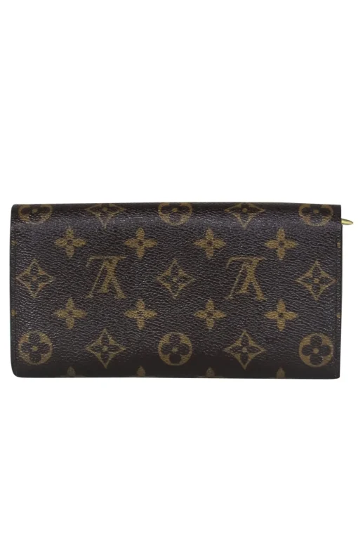Louis Vuitton - Brown Leather Monogram Snap Wallet