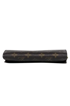 Louis Vuitton - Brown Leather Monogram Snap Wallet