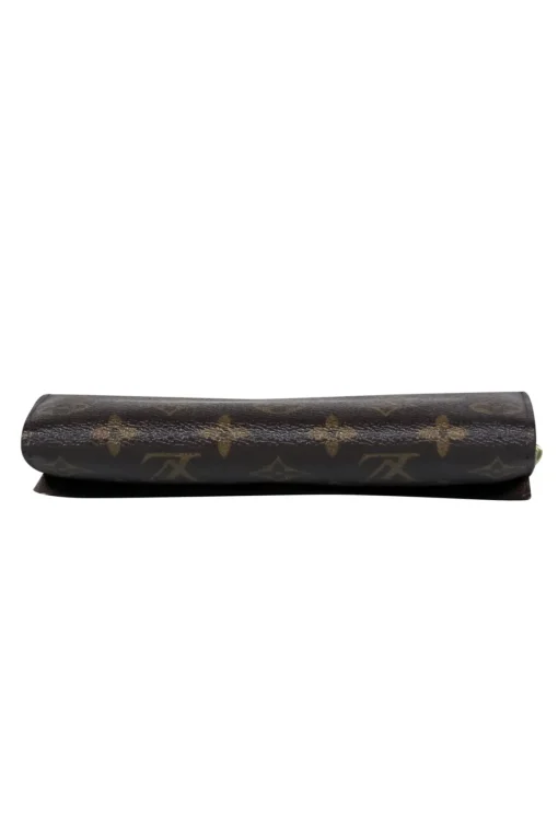 Louis Vuitton - Brown Leather Monogram Snap Wallet