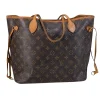 Louis Vuitton - Brown Monogram Coated Canvas Neverfull MM