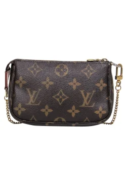 Louis Vuitton - Brown Monogram Canvas Mini Pouchette