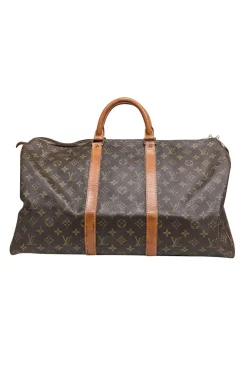 Louis Vuitton - Brown Monogram Keepall 50