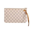 Louis Vuitton - White Damier Pochette Wristlet