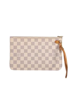 Louis Vuitton - White Damier Pochette Wristlet