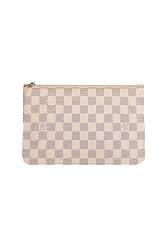 Louis Vuitton - White Damier Pochette Wristlet