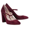 Louise et Cie - Oxblood Suede Mary Jane Block Heels Sz 7