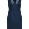 Love Moschino - Navy Cotton Sheath Dress w/ White Embroidery Sz 8