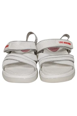 Love Moschino - White Velcro Strappy Sandals Sz 7