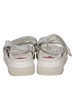 Love Moschino - White Velcro Strappy Sandals Sz 7