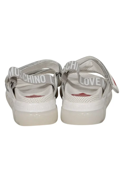 Love Moschino - White Velcro Strappy Sandals Sz 7