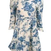 LoveShackFancy - Ivory & Blue Floral Cotton Dress Sz 2