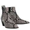 M. Gemi - Grey & Black Snake Print Booties Sz 8
