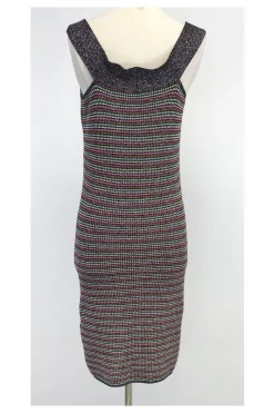 M Missoni - Multicolor Lurex Sleeveless Dress Sz 10