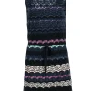 M Missoni - Navy and Multicolored Stripe Sleeveless Knit Dress Sz S