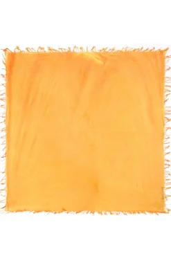 Maison de Famille - Light Orange Fringe Hem Scarf