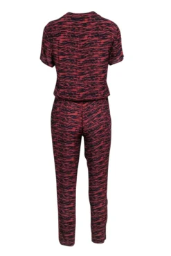 Maison Scotch - Rust Red & Navy Print Jumpsuit Sz 2