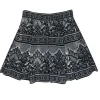 Maje - Black & White Lace Pleated Skater Skirt Sz 8