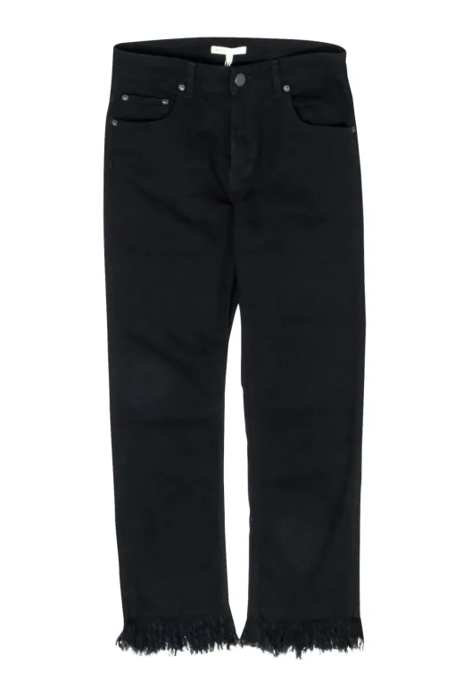 Maje - Black Frayed Hem Jeans Sz 8
