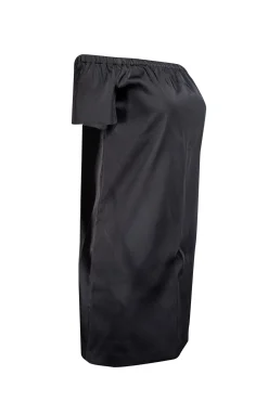 Maje - Black Satin Off The Shoulder Dress Sz 4