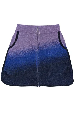 Maje - Lavender & Blue Sparkly Knit Skirt Sz 2