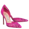 Manolo Blahnik - Hot Pink Suede Cutout D'Orsay Pumps Sz 8