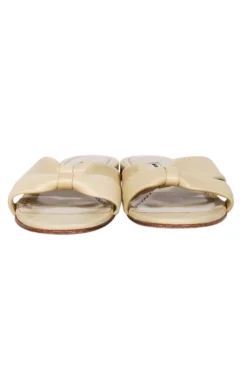 Manolo Blahnik - Light Beige Nappa Leather "Pallera" Knotted Sandals Sz 7
