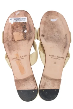 Manolo Blahnik - Light Beige Nappa Leather 
