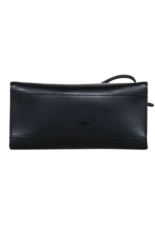 Mansur Gavriel - Black Italian Vegetable Tanned Leather "Mini Mini Sun" Bag
