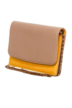 Mansur Gavriel - Tan & Yellow Leather Shoulder Bag