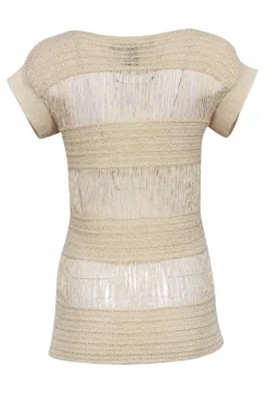 Marc by Marc Jacobs - Beige Short Sleeve Knit Top Sz XS
