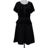 Marc by Marc Jacobs - Black Short Sleeve Peplum Dress Sz M