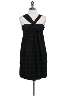 Marc by Marc Jacobs - Black Plaid Halter Dress Sz 4