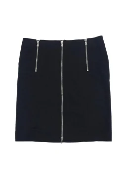 Marc by Marc Jacobs - Black Cotton & Wool Blend Skirt Sz 8