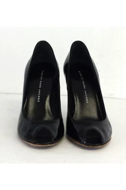 Marc by Marc Jacobs - Black Patent Leather Peep Toe Pumps Sz 6