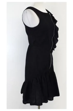 Marc by Marc Jacobs - Black Bubble Print Zip Dress Sz 2