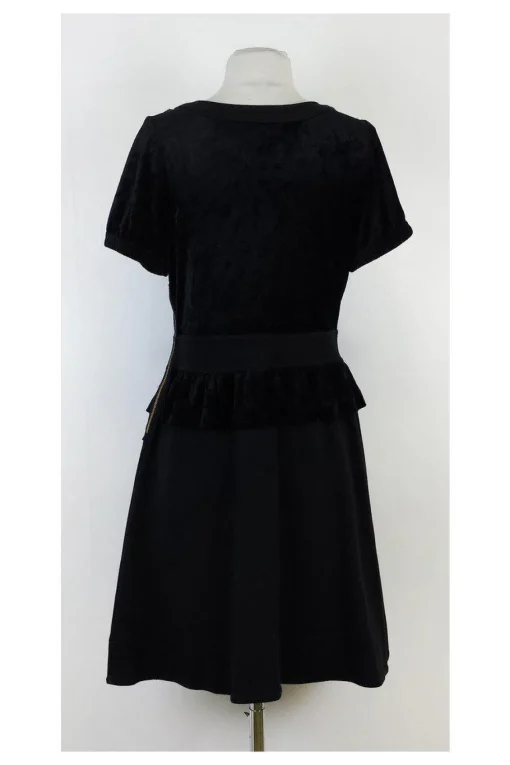 Marc by Marc Jacobs - Black Short Sleeve Peplum Dress Sz M