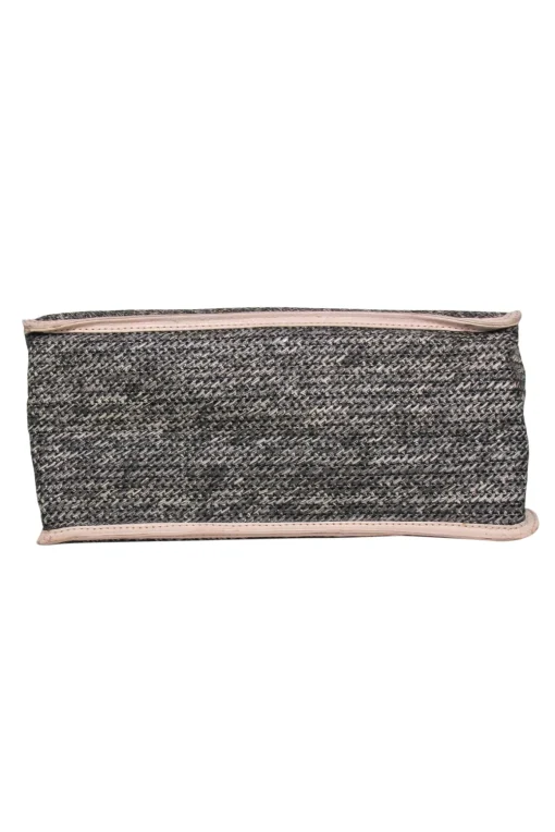 Marc by Marc Jacobs - Brown Woven Textile Tote w/ Nude Leather Trim