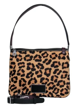 Marc by Marc Jacobs - Calf Hair & Leather Cheetah Print Trifold Crossbody Bag