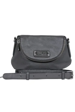 Marc by Marc Jacobs - Gray Leather Flap Crossbody Bag